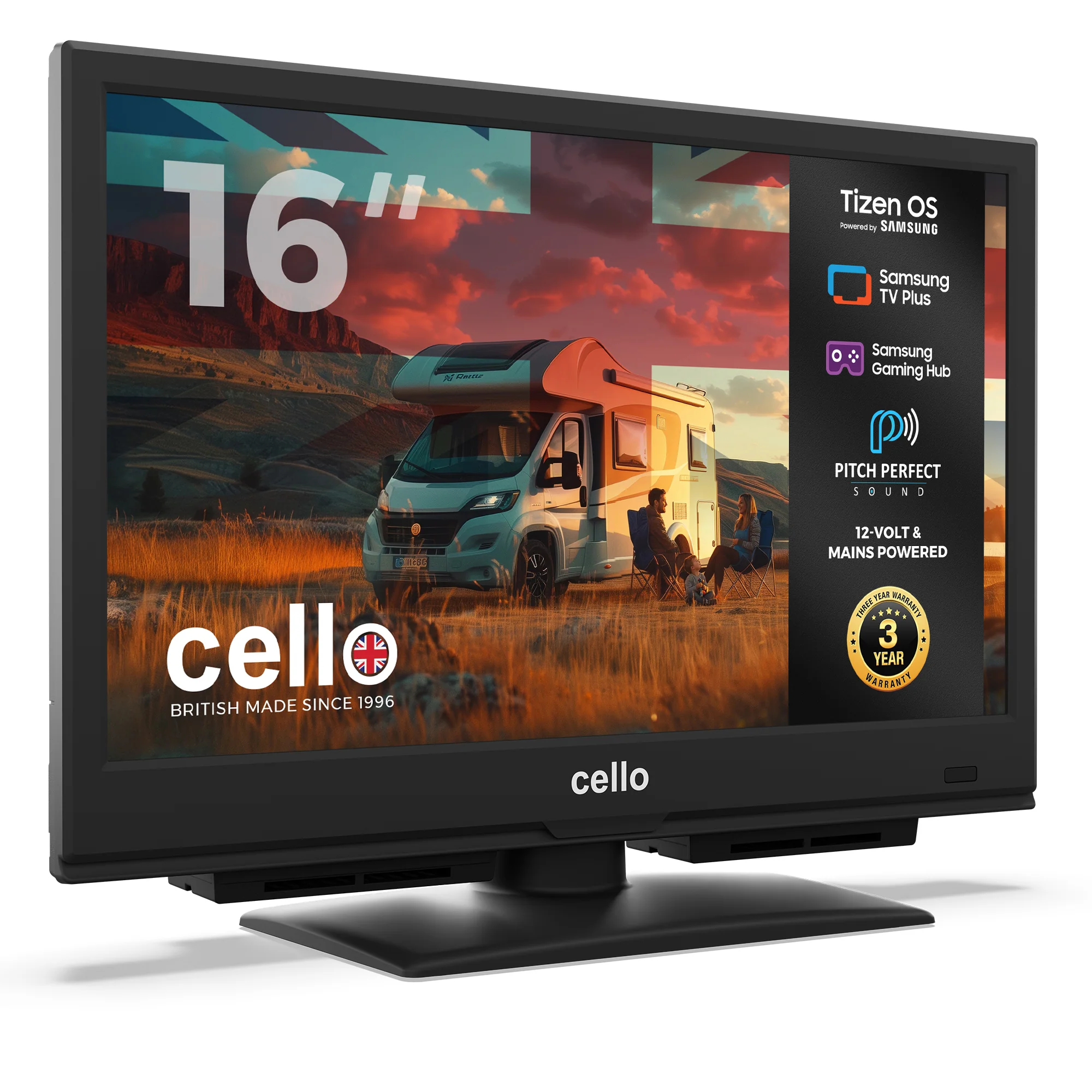 16 inch Smart Samsung Plus 12-Volt Traveller TV with Pitch Perfect Speakers - Image 3