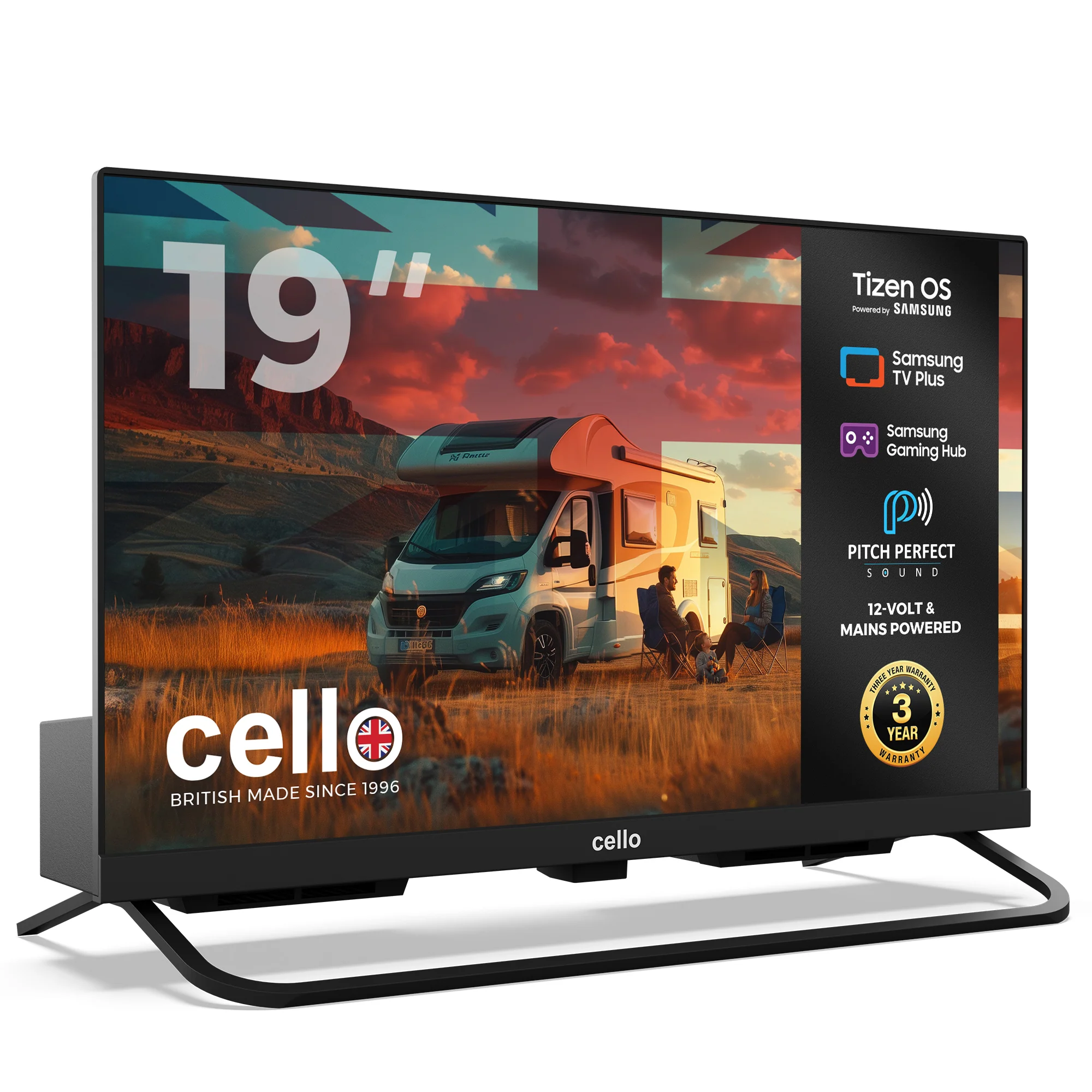 19 inch Smart Samsung Plus 12-Volt Traveller TV with Pitch Perfect Speakers - Image 3