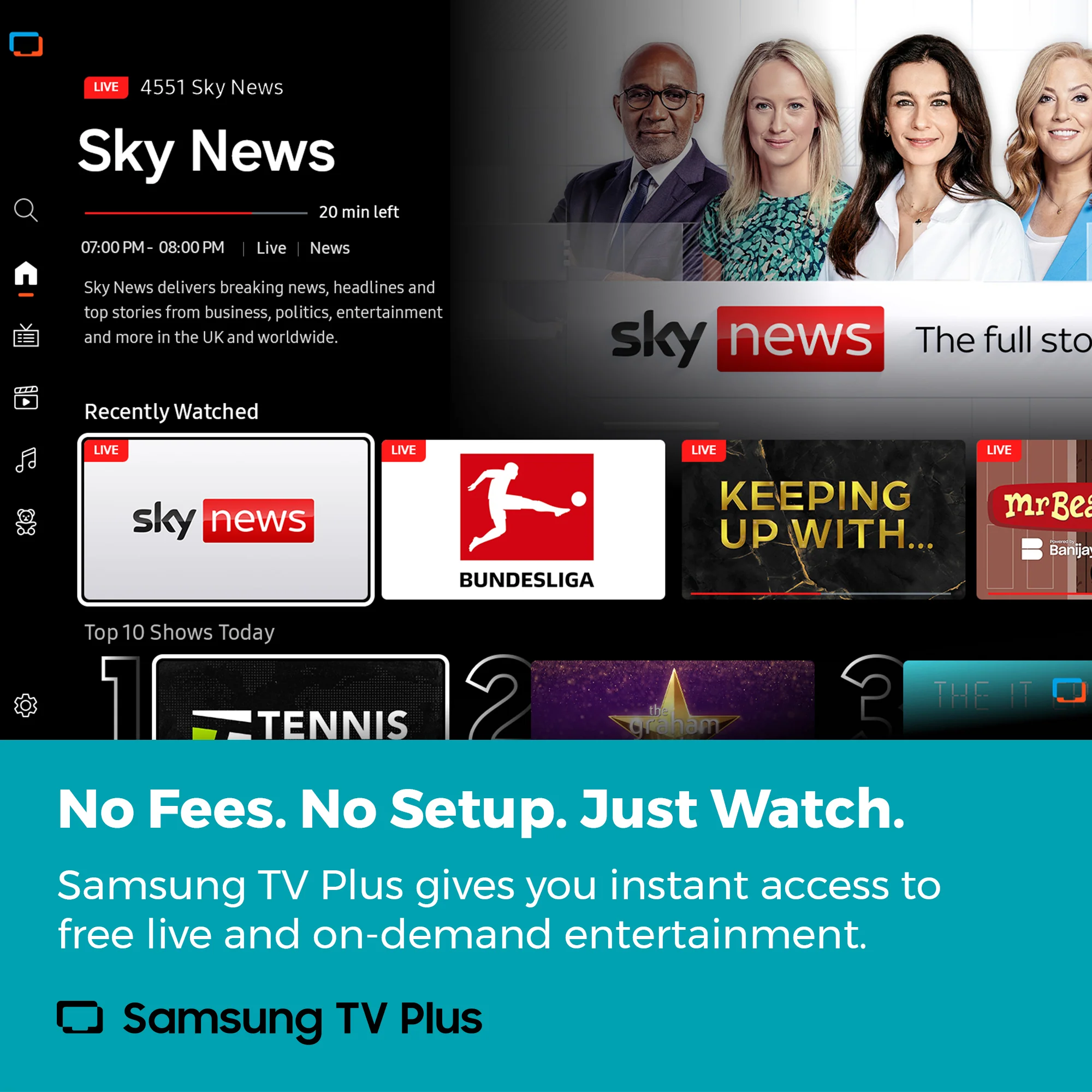 19 inch Smart Samsung Plus 12-Volt Traveller TV with Pitch Perfect Speakers - Image 4