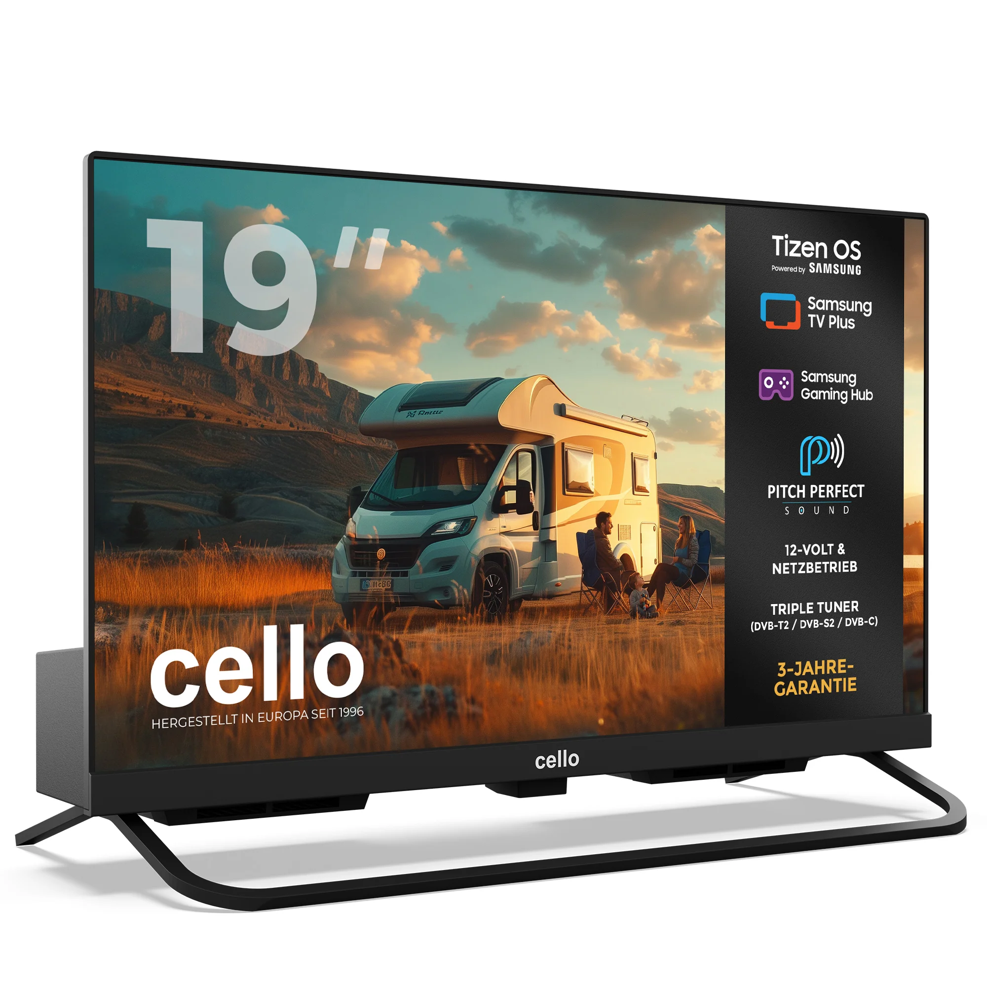 19 inch Smart Samsung Plus 12-Volt Traveller TV with Pitch Perfect Speakers (DE) - Image 2