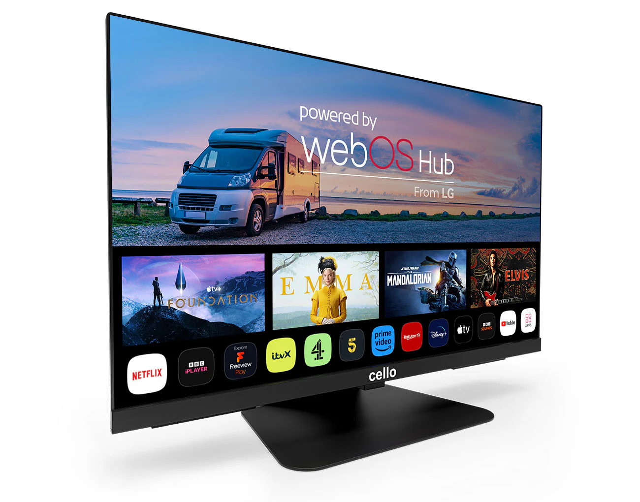 22″ Smart WebOS 12-Volt TV with DVD & Perfect Pitch Sound (FR) - Image 2