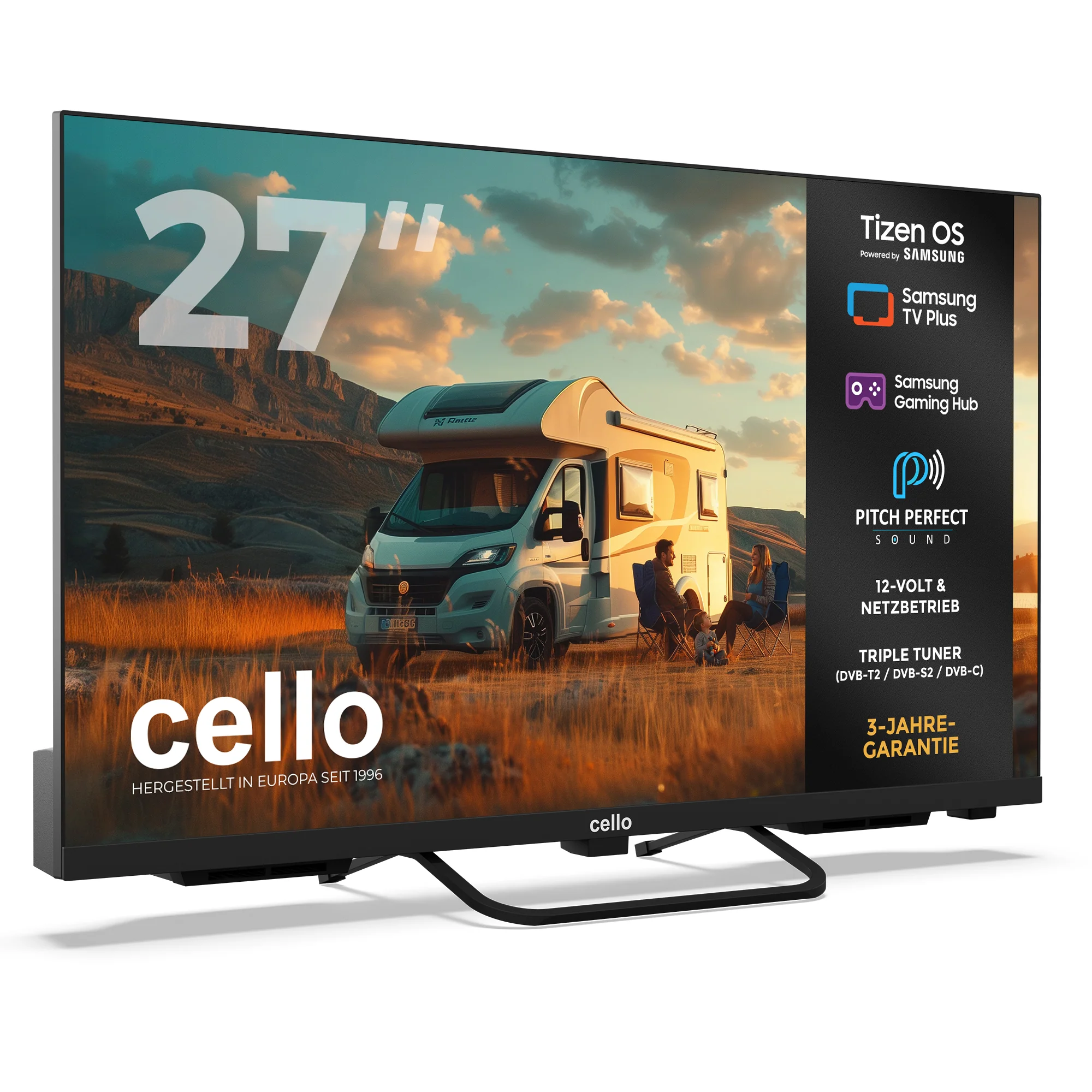 27 inch Smart Samsung Plus 12-Volt Traveller TV with Frameless Bezel (DE) - Image 2