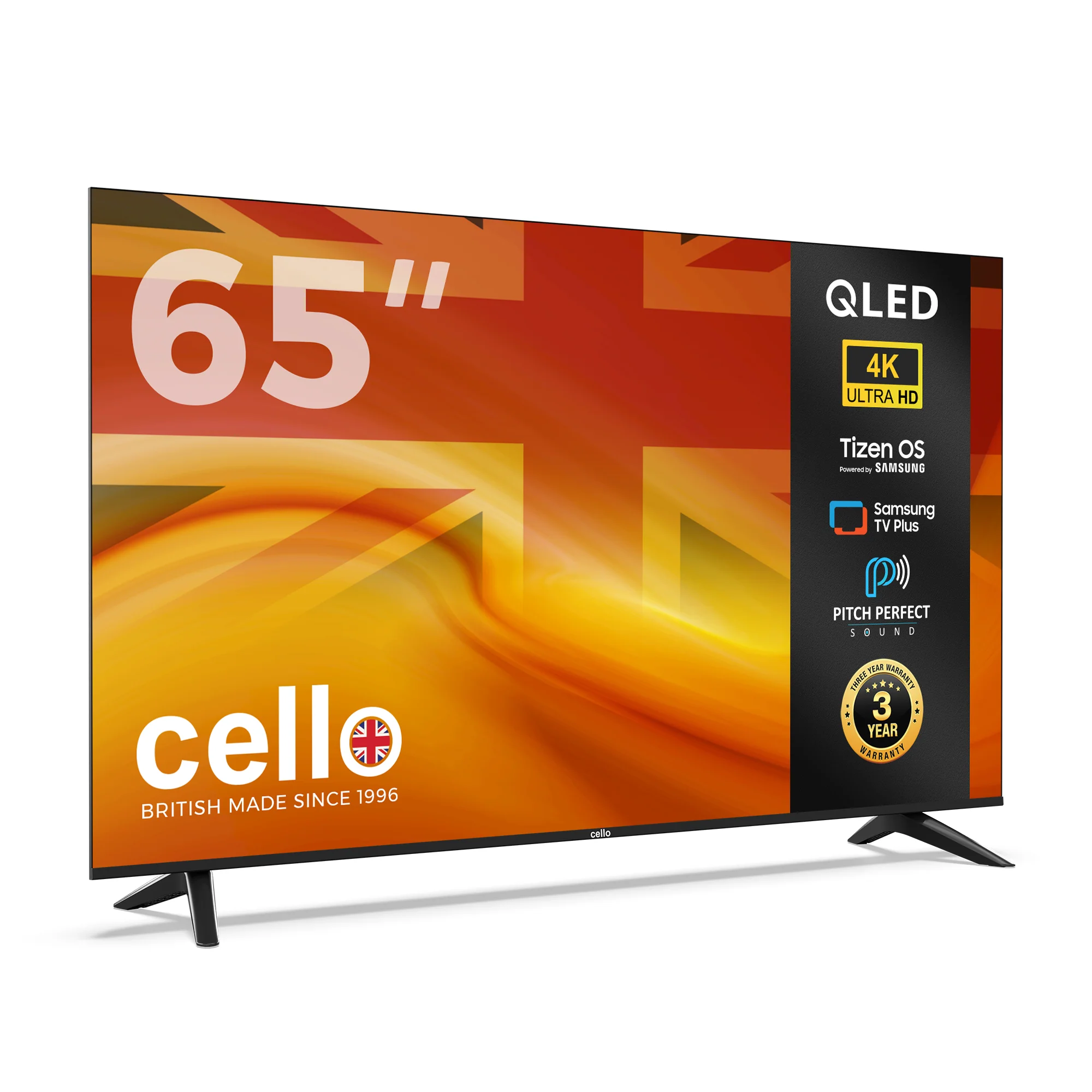 65 inch QLED 4K UHD Smart Samsung Plus TV with Frameless Bezel - Image 5