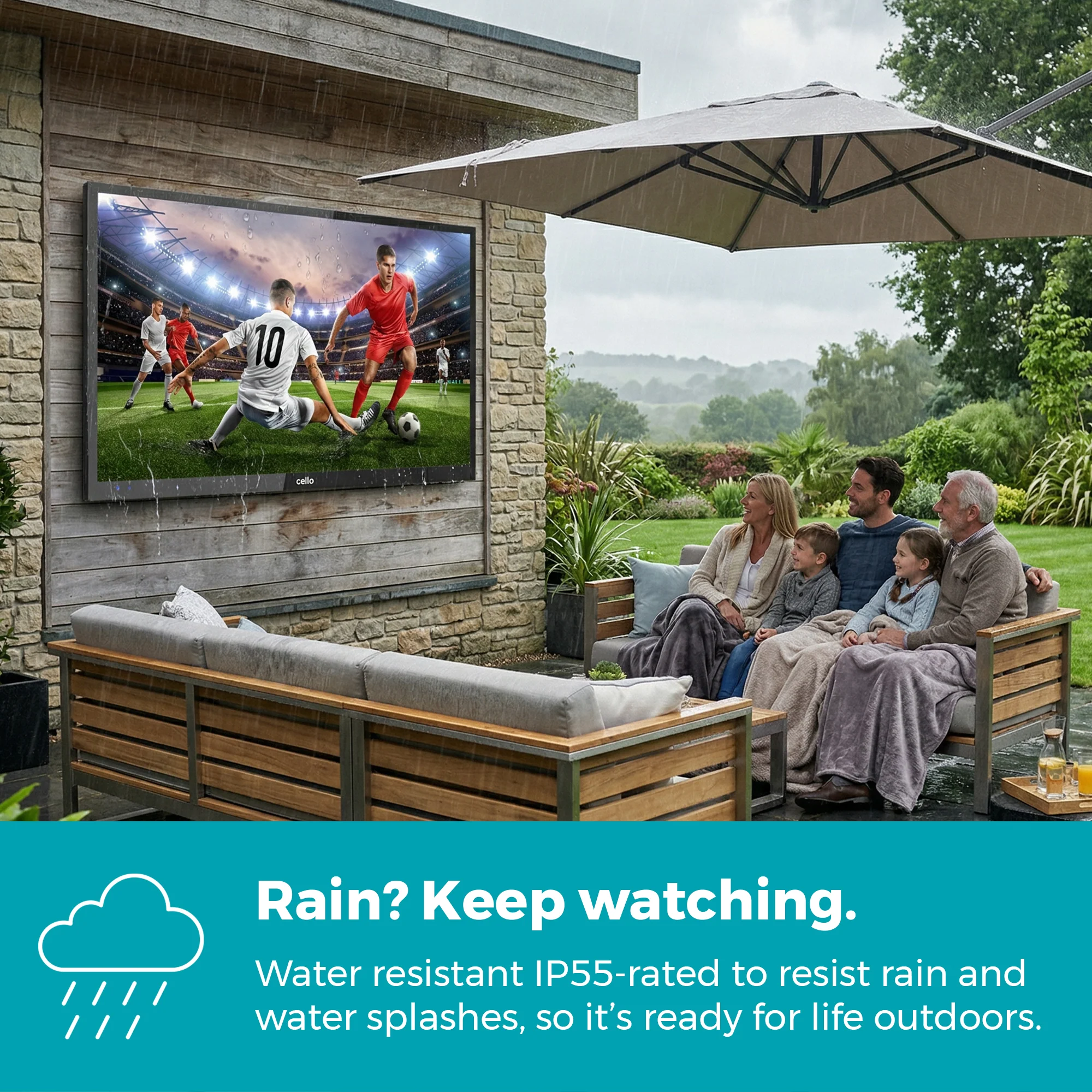 75 inch 4K UHD Smart Samsung Plus Outdoor TV - Image 3