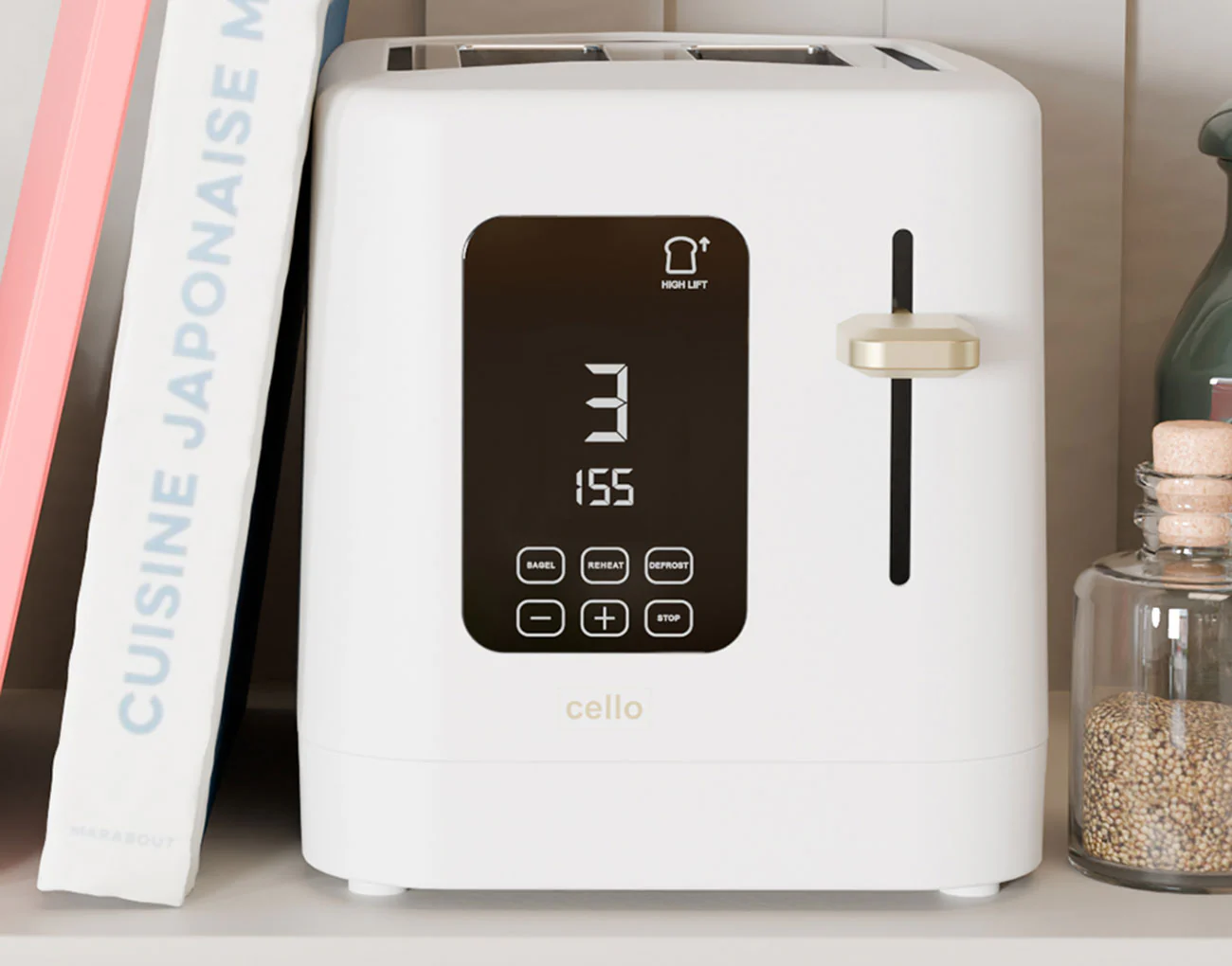 CLEARANCE Digital 2 Slice Toaster with Touch Control and Timer - Image 3