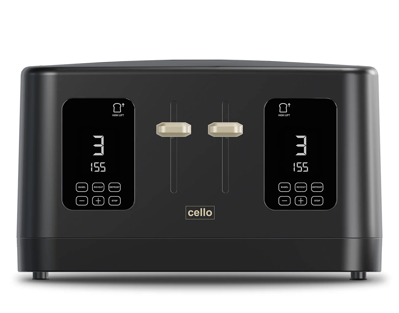 Digital 4 Slice Toaster with Touch Control and Timer (DE)