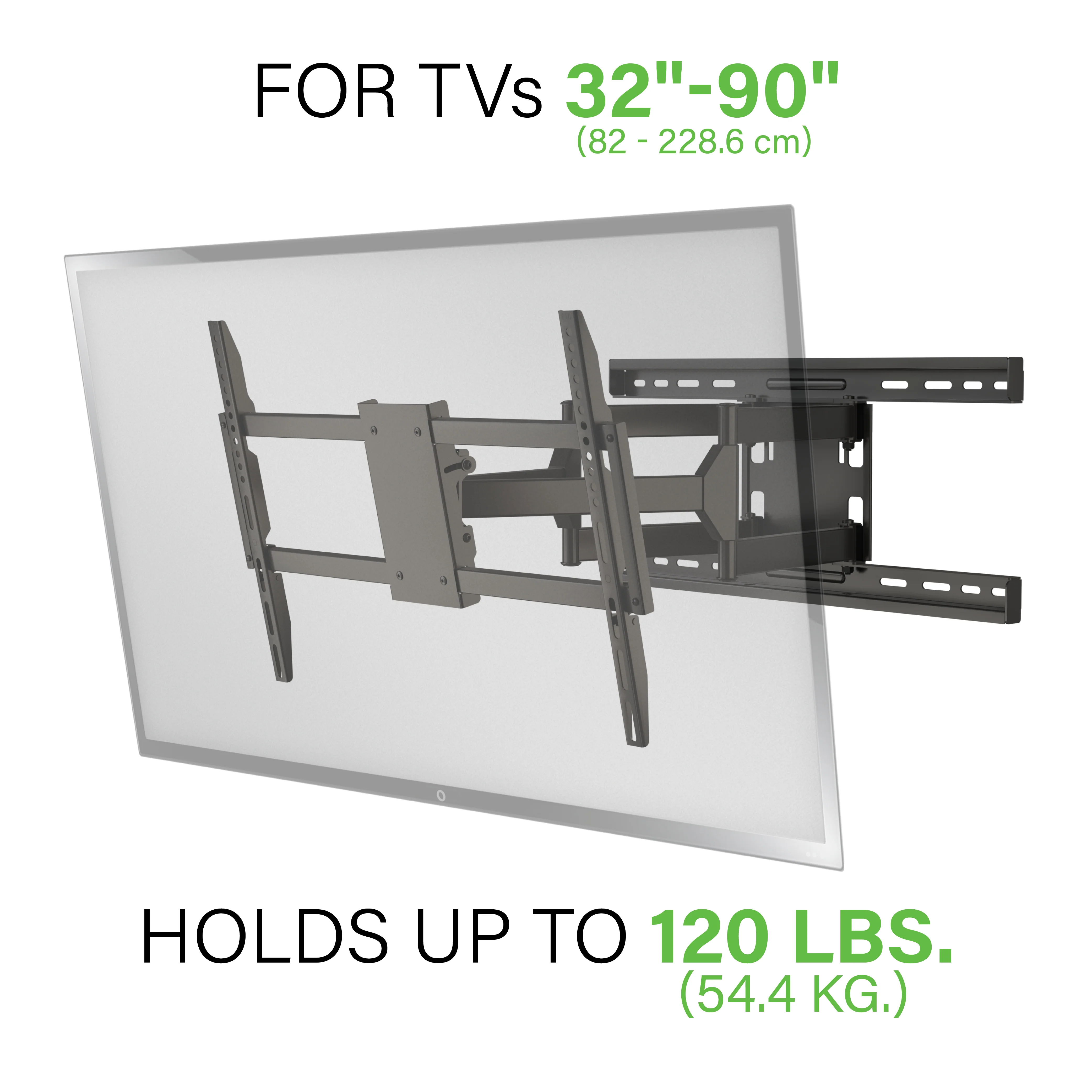 Secura Full-Motion Wall Mount For 32” – 90” flat-panel TVs - Image 2
